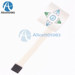 1×5 Matrix Array 5Key Membrane Switch Keypad Keyboard 1*5 Keys 40*40mm