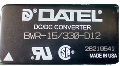 DATEL BWR-15/330-D12 26219541 Isolated DC/DC Converters 10W 12v/+-15V+-330mA