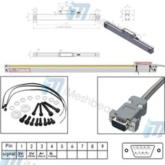 Digital Readout 12″ & 30″ Linear Scale w/ DRO 2 Axis Kit for Bridgeport Mill