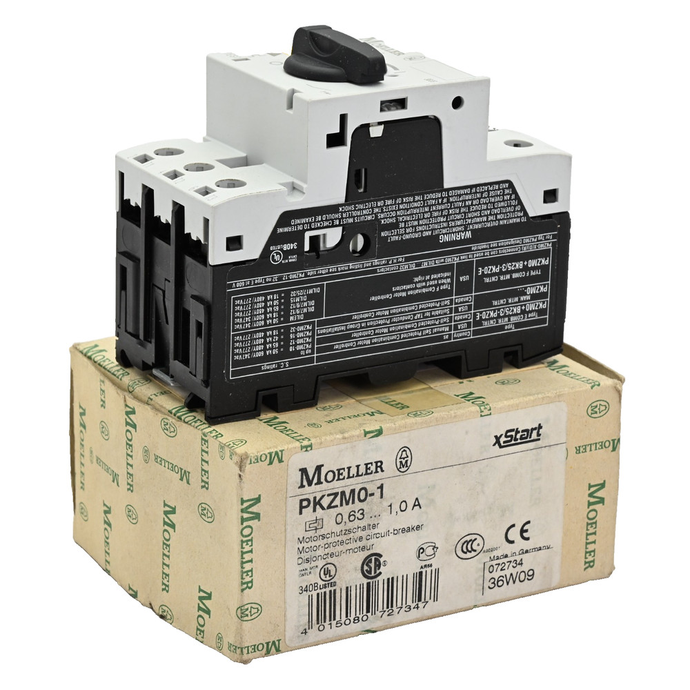 Moeller PKZM0-1 Motor-Protective Circuit-Breaker 0.63-1.0A