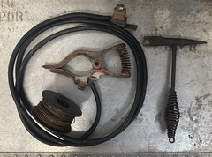 Tweco Products GC-300 Jr Welding Electrical Ground Clamp 8 ft & Chipping Hammer
