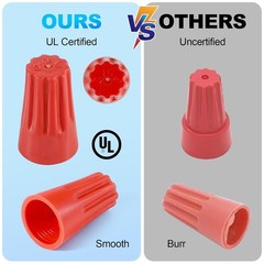 XHF UL Listed 250Pcs Blue 22-14AWG Wire Connector Nuts, 250 PCS,