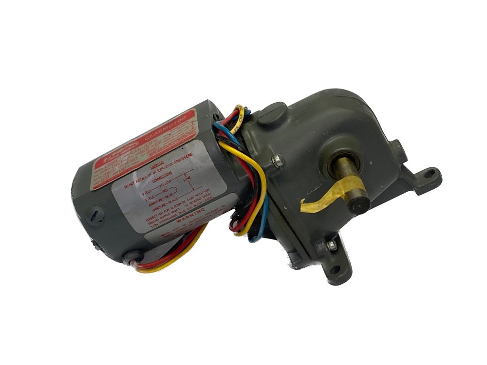 NOS Dayton 115V AC/DC 1.3A 60HZ 1787:1 Ratio 2.8RPM 1/15HP Gearmotor 2Z797B