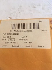 MAXIM DIe Multiplexer MAX306C/D 160/ Units (D31 Cell)