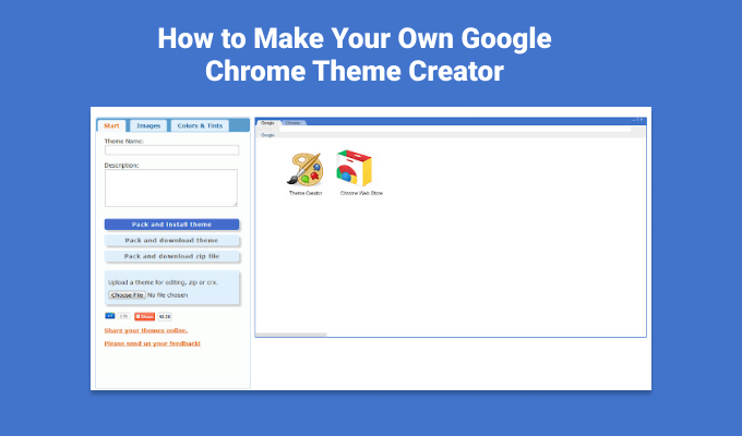 google chrome theme creator