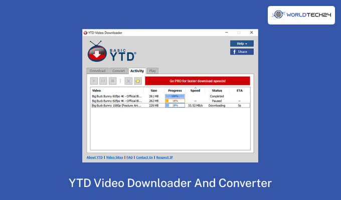YTD Video Downloader And Converter 
