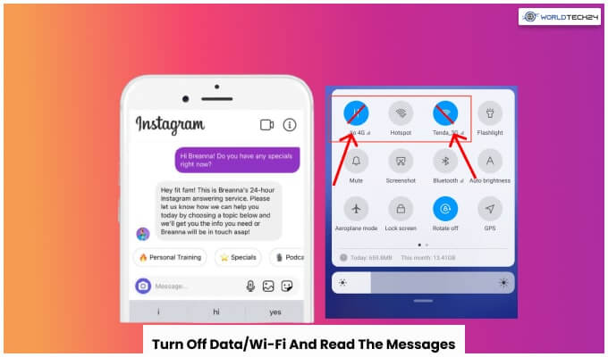 Turn Off Data/Wi-Fi And Read The Messages