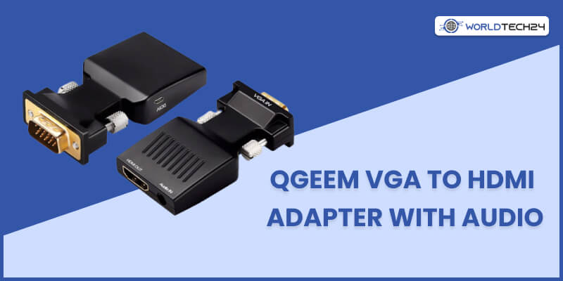 QGeeM VGA To HDMI Adapter with Audio