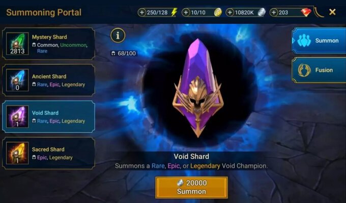 What Are Void Shards In Raid Shadow Legends
